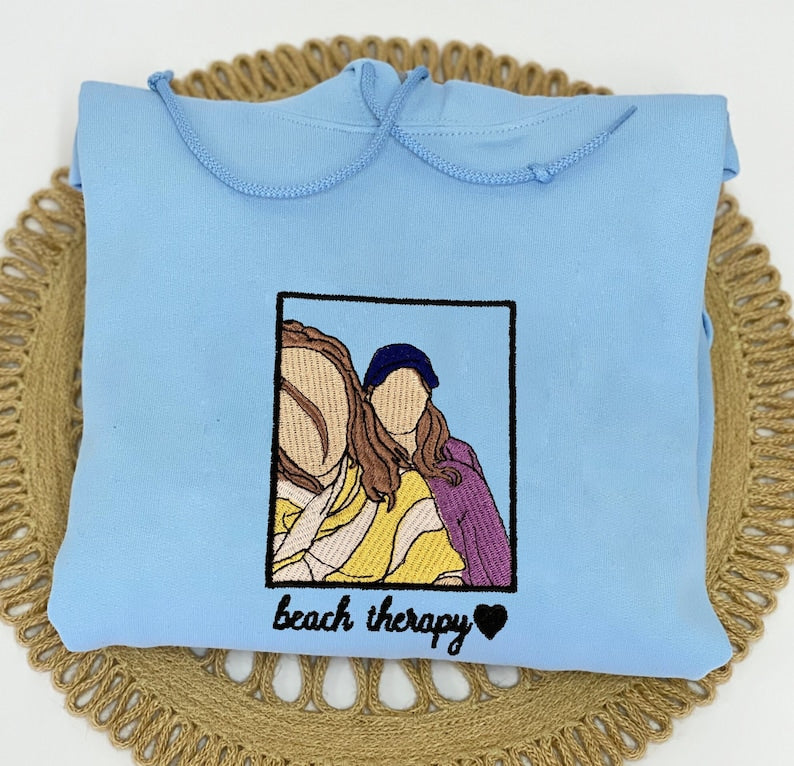 Custom Photo on Hoodie Embroidered Sleeve, Personalized Dad Portrait Hoodie from Your Photo, Funny Dad hoodies, Unique Father's Day Gifts il_794xN.5233622435_fyvj.jpg