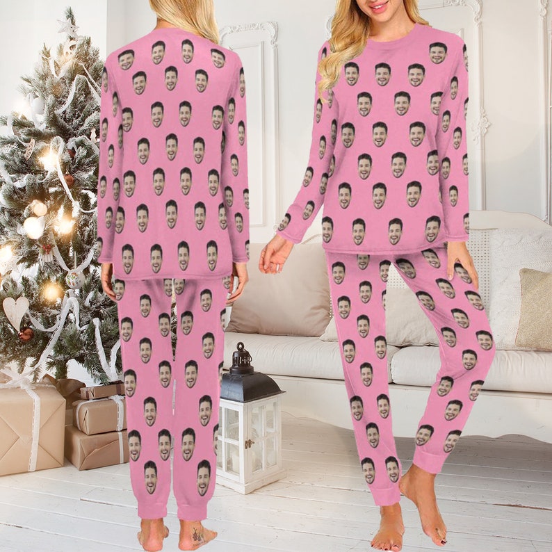 Custom Pajama Set with Picture, Personalized Family Pajamas with Photo, Custom Family Christmas pajamas with Face, Bachelorette Party Pajama il_794xN.5409186217_ejwa.jpg