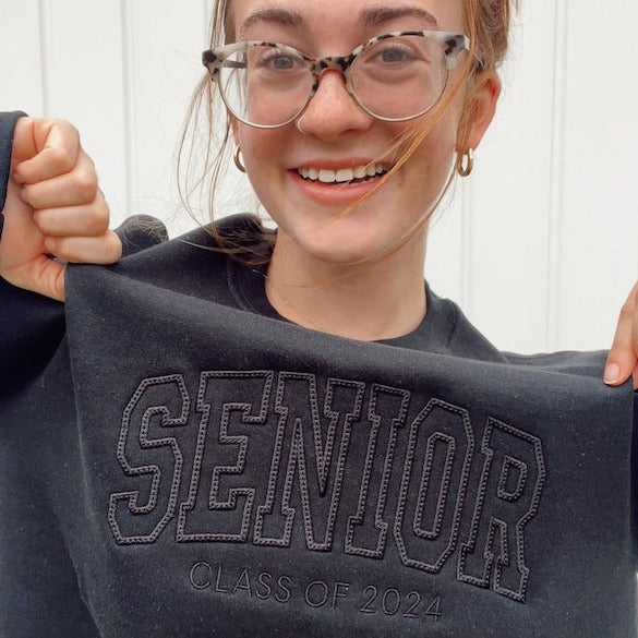 Embroidered Senior Sweatshirt, Customized Grad Gift, Crewneck Sweatshirt for Graduation, Class of 2025, Personalized Senior Gift il_794xN.5541974033_i0z4.jpg?v=1743397416