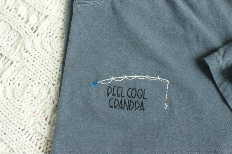 Custom Embroidered Grandpa Fishing Shirt , Personalized Shirt for Grandpa, Papa Fishing Gift, Fishing Father's Day Shirt il_794xN.5934263948_pojc.jpg?v=1742187692