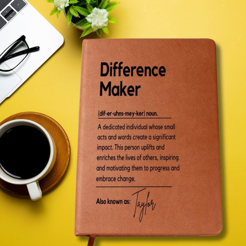 Personalized Difference Maker Journal Custom Difference Maker Gift Difference Maker Definition Gift Mentor Appreciation Gift Leader Present il_794xN.5992875610_89b2.jpg