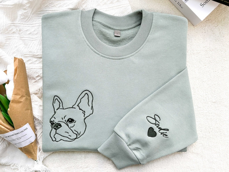 Custom Embroidered Pet Sweatshirts with Pet Photo and Name,Custom Embroidered Dog Hoodie,Embroidered Pet Portrait,Gift for Dog Dad/Mom il_794xN.6106547839_n5kj.jpg