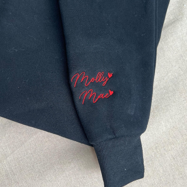 Custom Dance Mom Embroidered Sweatshirt, Personalized Dancer Name on Sleeve, Gift for Dance Mama, Dancing Crewneck for Mothers Day, Mom Gift il_794xN.6489844706_oxyr.jpg