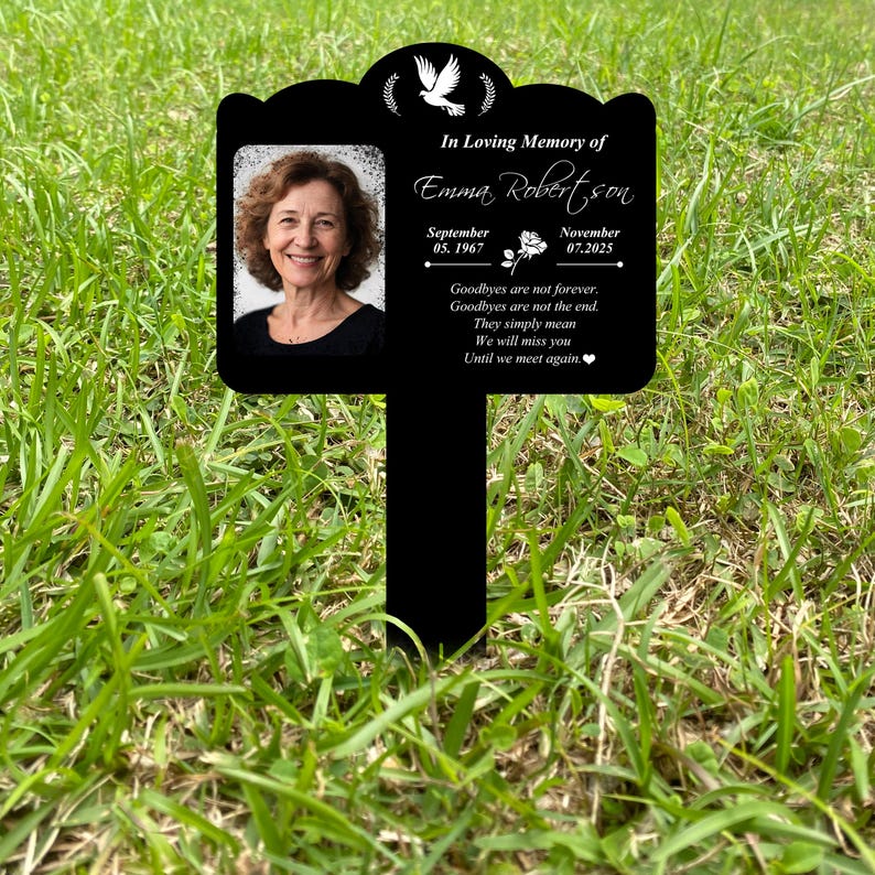 Custom Photo Grave Marker,Perspnalised Picture Grave Sign,Loss Of Loved One Garden Stake,Outdoor Memorial Plaque Gifts,Sympathy Remembrance il_794xN.7021560406_f8nb.jpg