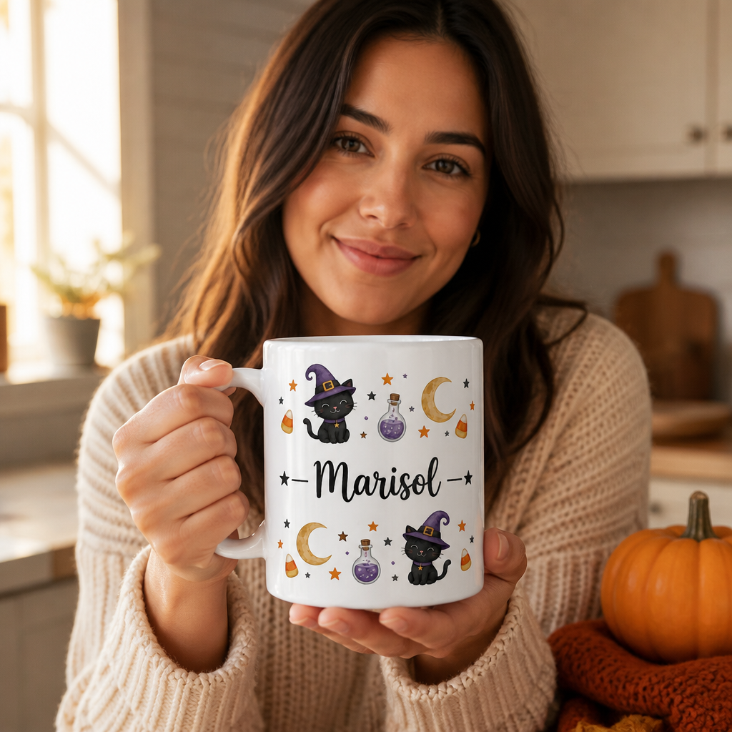 Custom Name Personalized Mug – Cute Halloween Gift For Family, Kid, Friends mockup-held-6a887a40ff3dfec4efc77634.png
