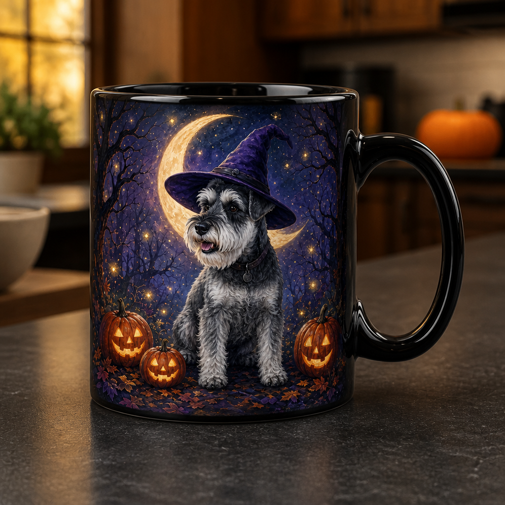 Personalized Witch Dog Black Ceramic Mug – Custom Pet Photo Halloween Gift for Dog Lovers mockup-product-6a7981341c56951d67a0b98c.png