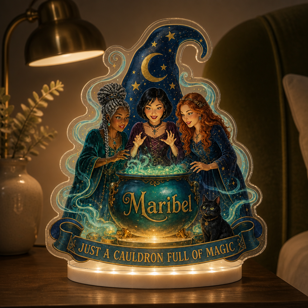 Just a Cauldron Full of Magic – Personalized Custom Shape Acrylic Light Box – Halloween Gift mockup-product-6a7d48ed7146e8c55664fe06.png