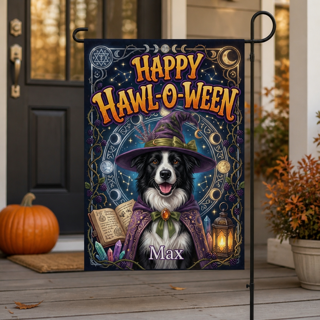 Happy Hawl-o-ween – Personalized Photo Flag – Halloween Gift mockup-product-6a7e73f69cac8006a25c55ba.png
