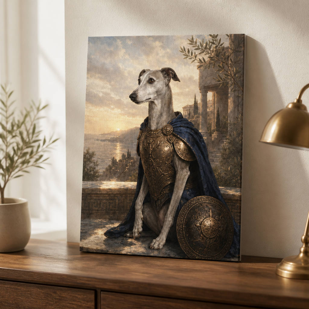 Custom Renaissance Pet Portrait Canvas from Photo – Personalized Dog Knight Wall Art mockup-product-6a7fe0ba9c539f8713de5481.png