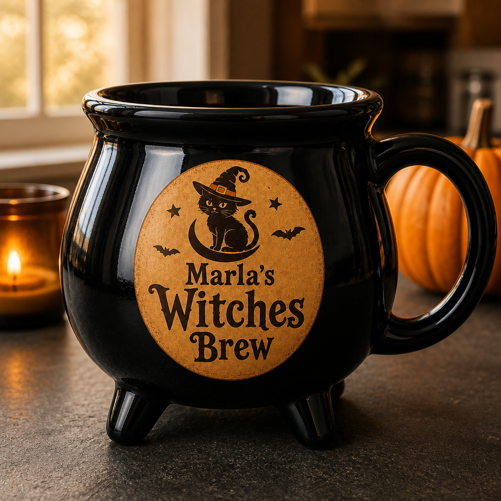 Witches Brew – Personalized Halloween Black Ceramic Witch Mug – Halloween Gift For Hers mockup-product-6a8664b35dfdfd133e261cb3.png