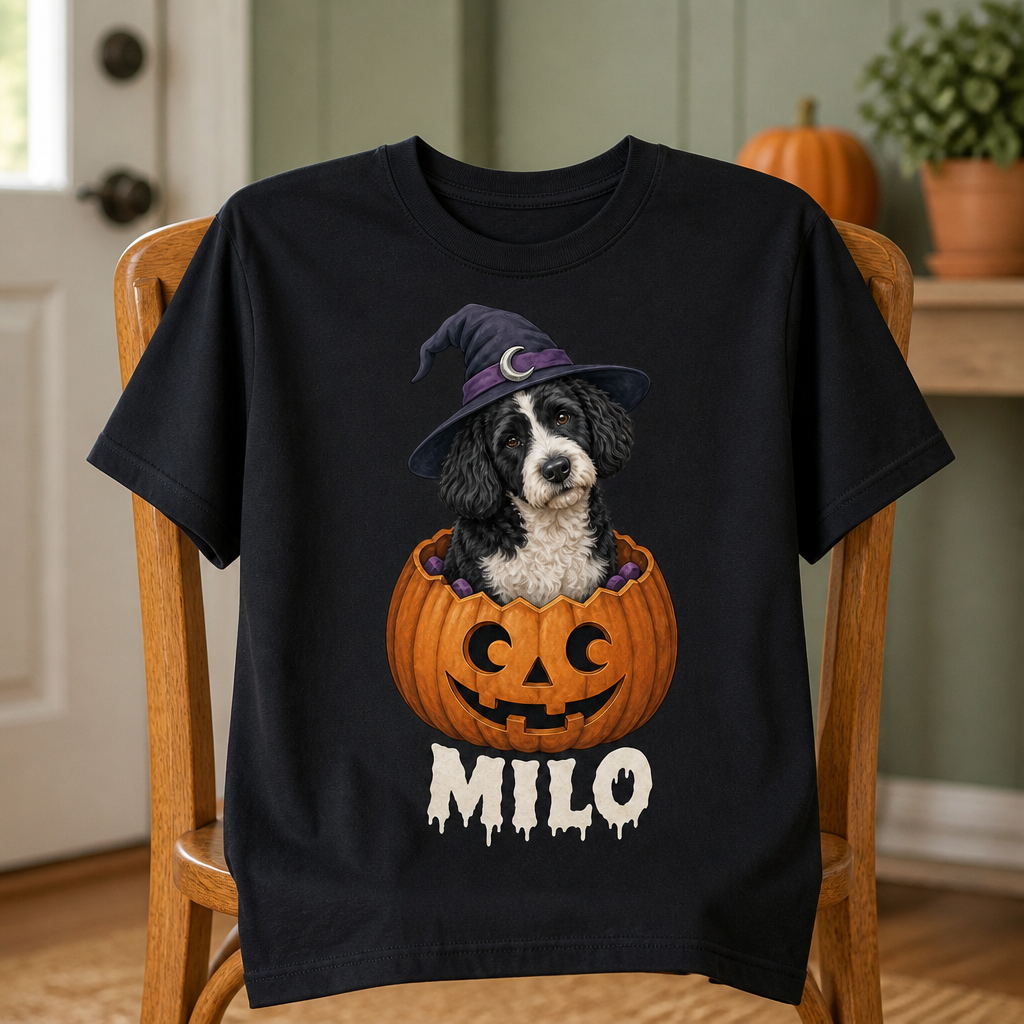 Milo – Personalized Photo T-shirt – Halloween Gift mockup-product-6a8666c6184038a4638fc35a.png