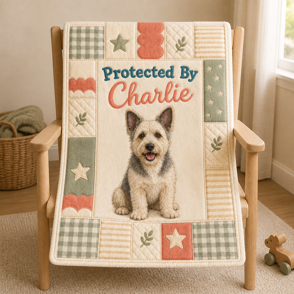Protected By Charlie – Personalized Photo Blanket – Baby Shower Gift mockup-product-6a86ae1a70849920009bbcb9.png
