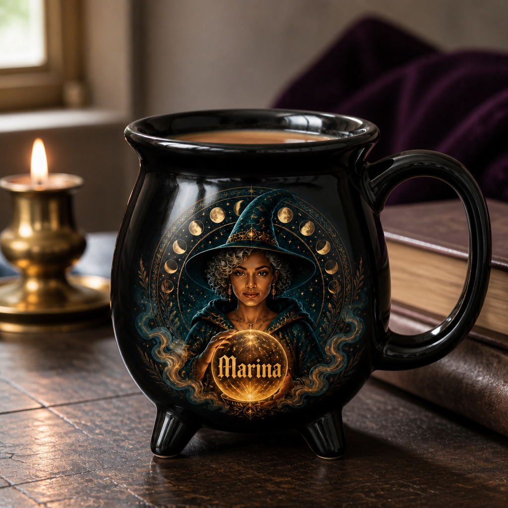 Personalized Witch Cauldron Mug – Custom Name Mystical Halloween Coffee Cup, Witchy Gift for Her mockup-product-6a8711ae73ed662b9ad3c39f.png