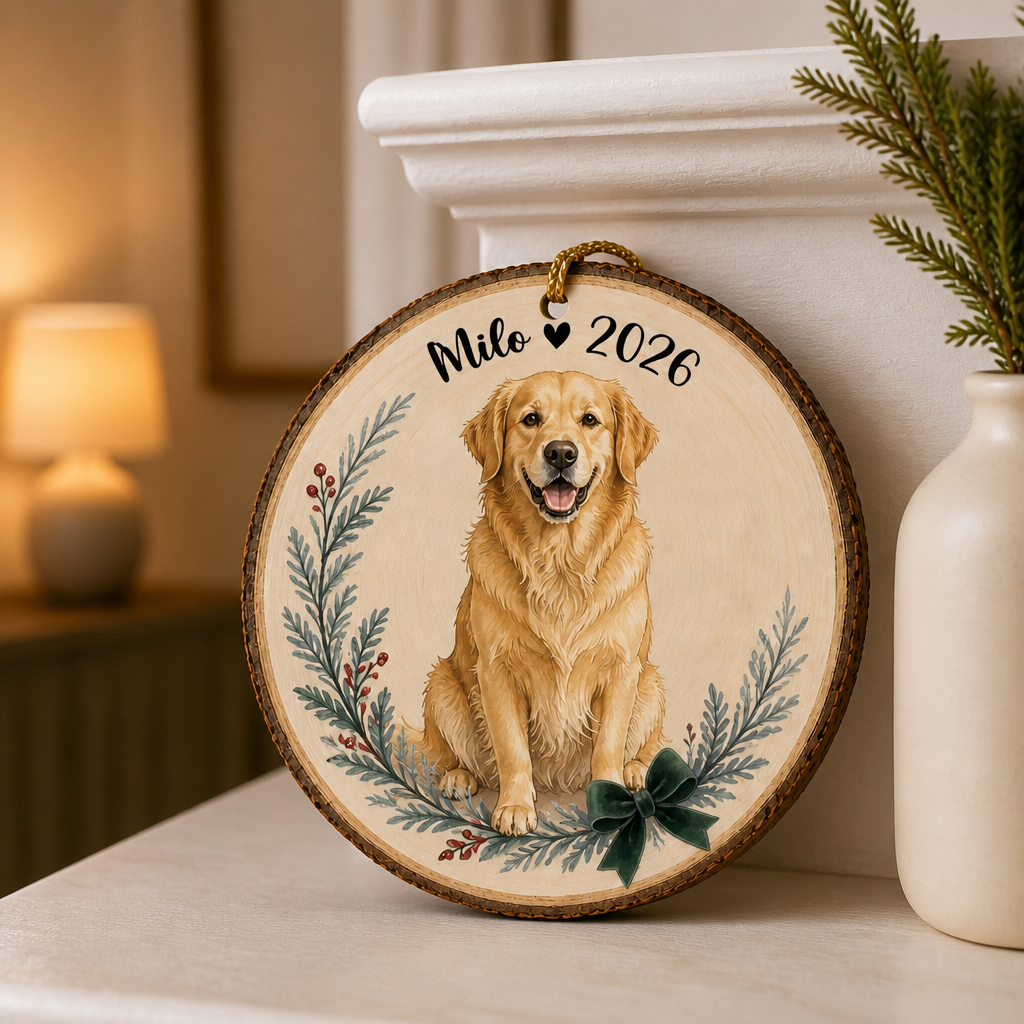 Custom Pet Portrait Ornament – Personalized Dog Cat Ornament with Name & Year | mockup-product-6ab09d704088d19bae0d03c6.png