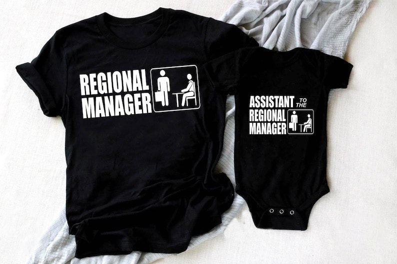 Regional Manager and Assistant to the Regional Manager Shirt, The Office, Matching Father Son Shirt photo1714123543.jpg