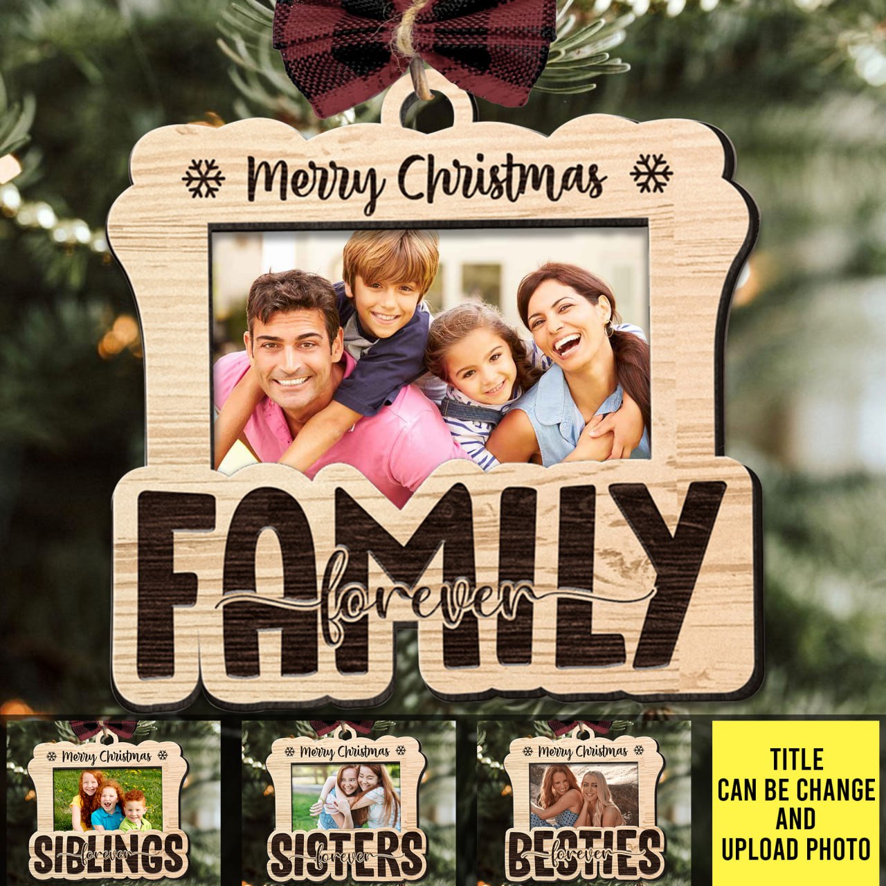 Merry Christmas Family - Personalized Shape Ornament - Gift For Family, Christmas Gift photo_2023-09-22_15-19-14.jpg