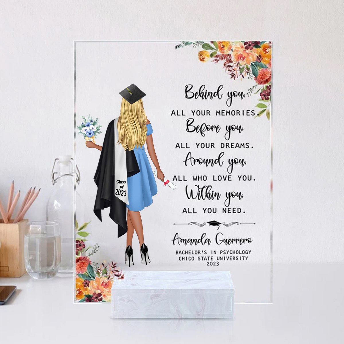 Personalized Graduation Acrylic Plaque, Graduation Gifts, 2025 Graduation Gift, College Graduation Gift, Graduation Gift For Her, Senior Gifts photo_2024-07-17_14-50-36.jpg