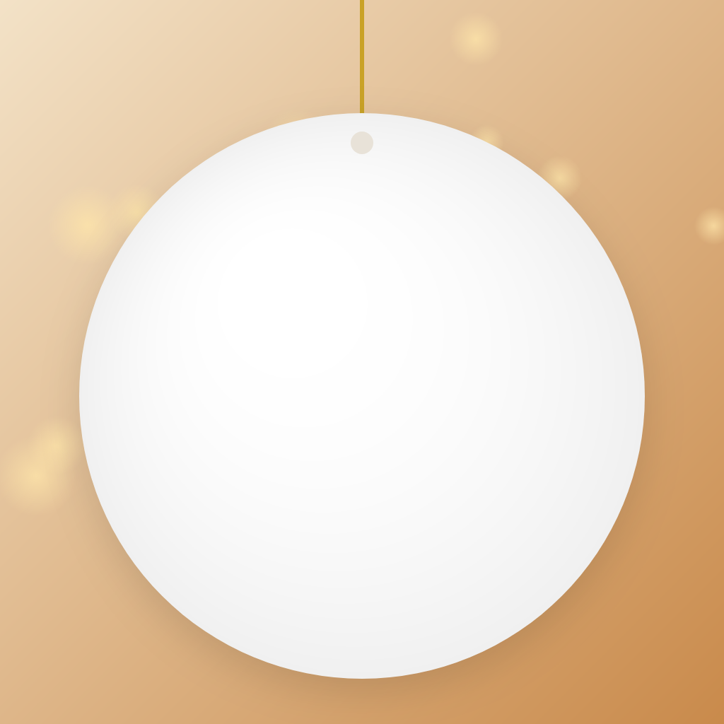 Blank ceramic ornament