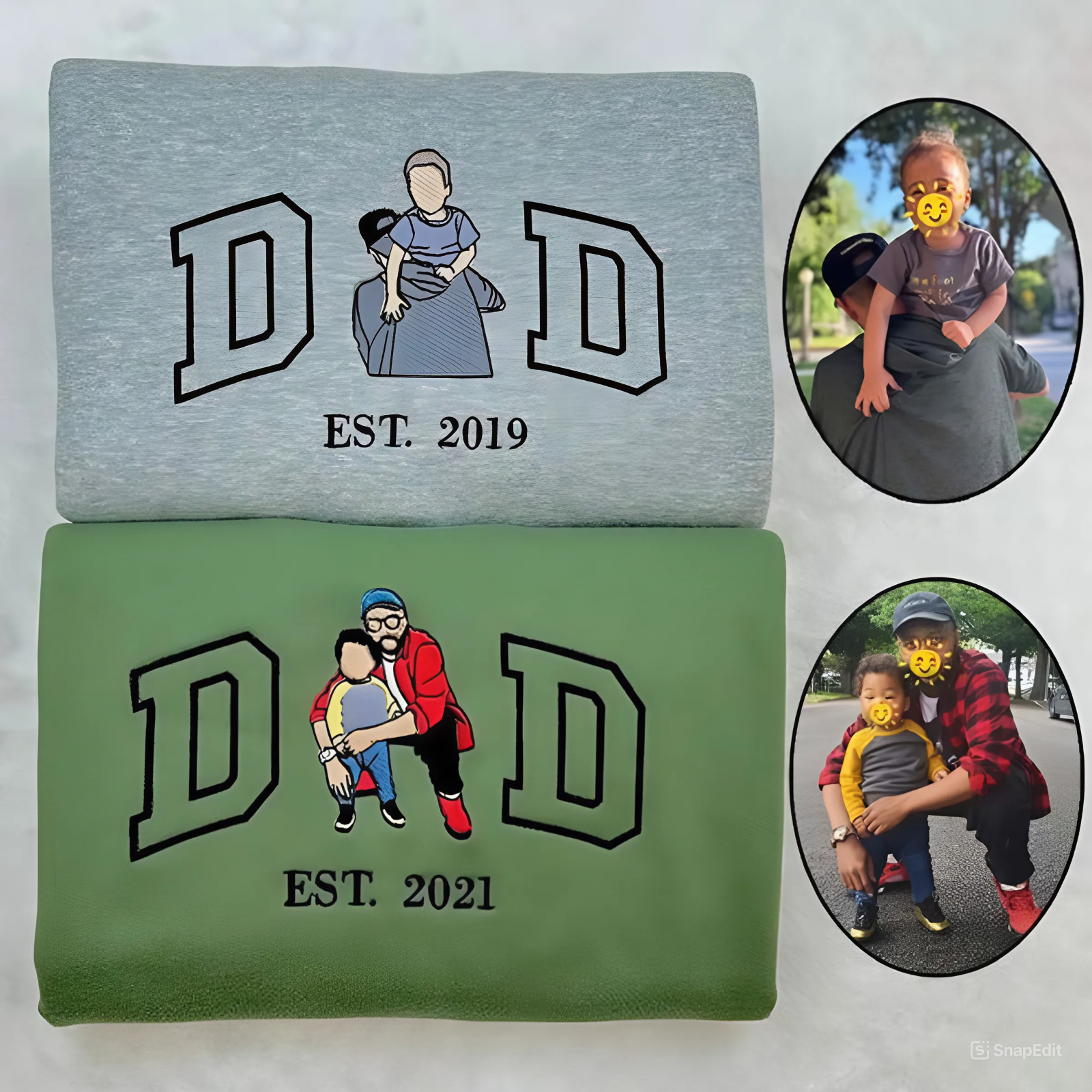 Custom Dad shirt, Embroidered dad shirt, Embroidery Photo, custom embroidered shirt, custom photo shirt,custom picture snapedit_1716951460062.png
