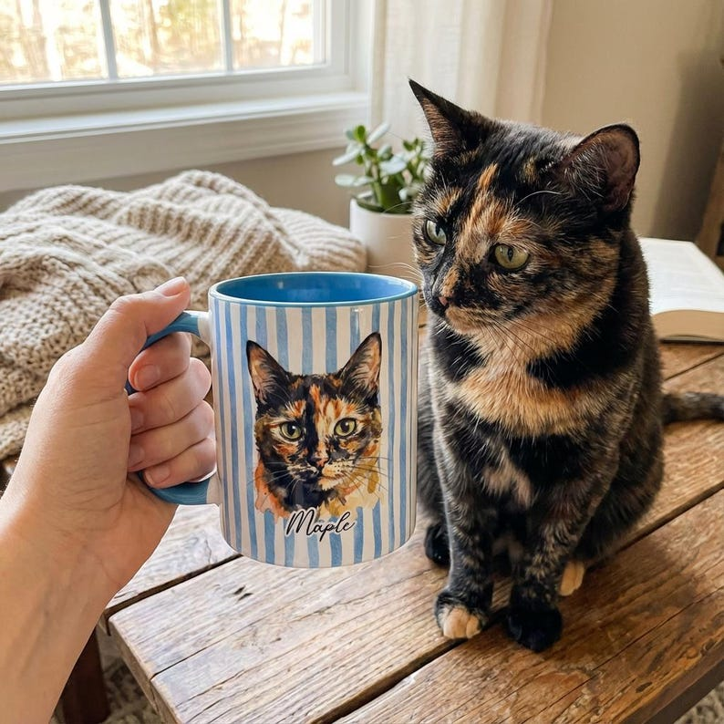 Glitch Soul Pet's Portrait - Personalized Pet Mug