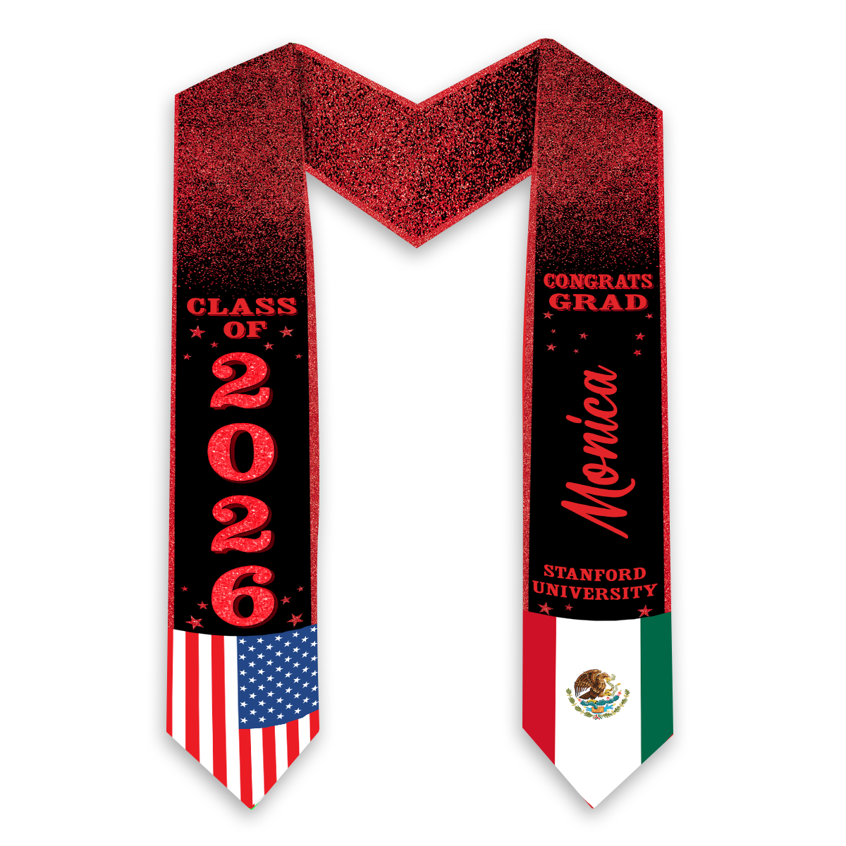 Custom Photo Graduation Stoles - Personalized Stoles