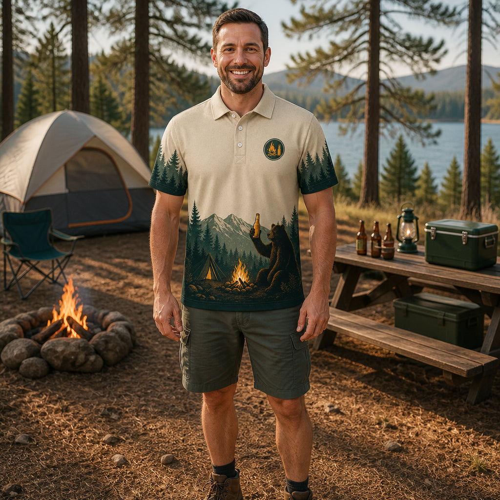 Beer + Camping Story AOP Polo - Polo shirt - All over printed 004f4fec-8fd0-4bf5-a071-6c6cba398786.jpg