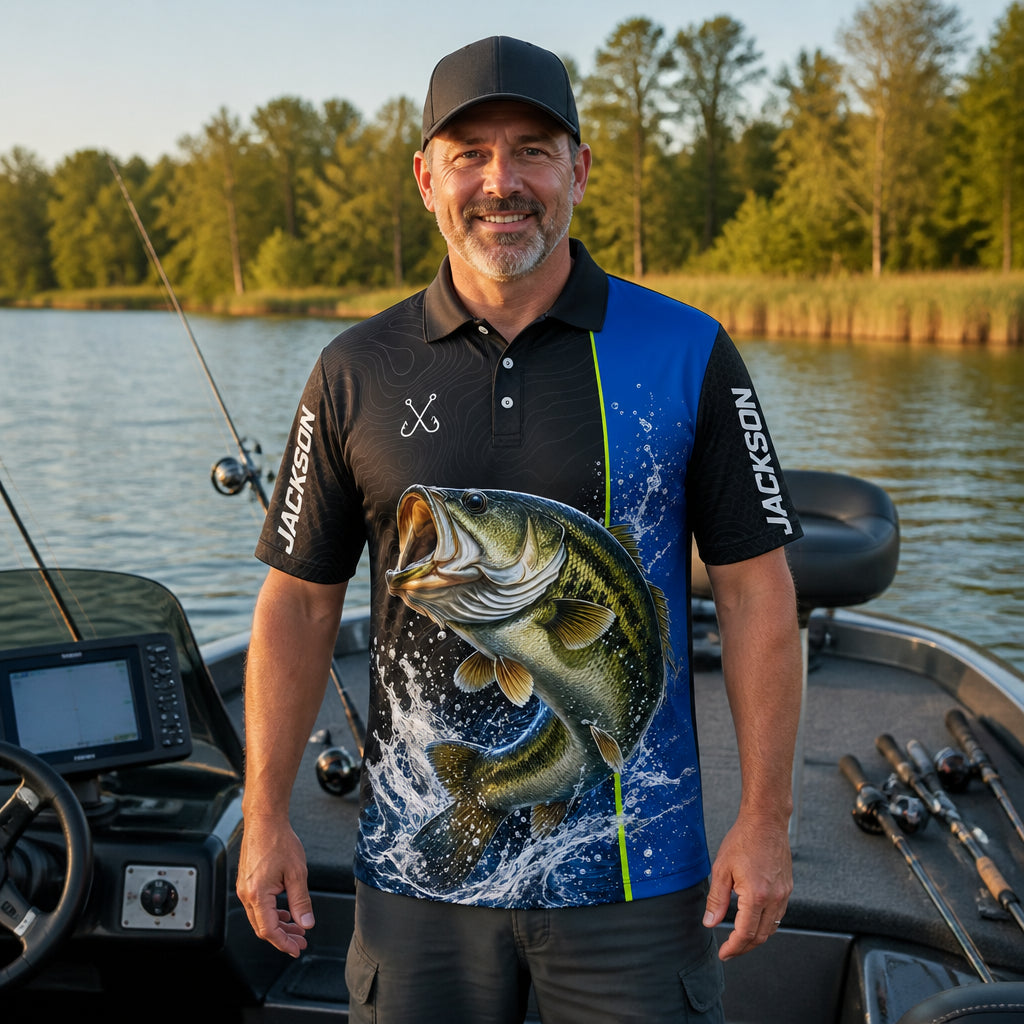 Custom Largemouth Bass Splash AOP Polo - Personalized Polo shirt - All over printed 00add544-b258-48da-a13e-b0a2370231b0.jpg
