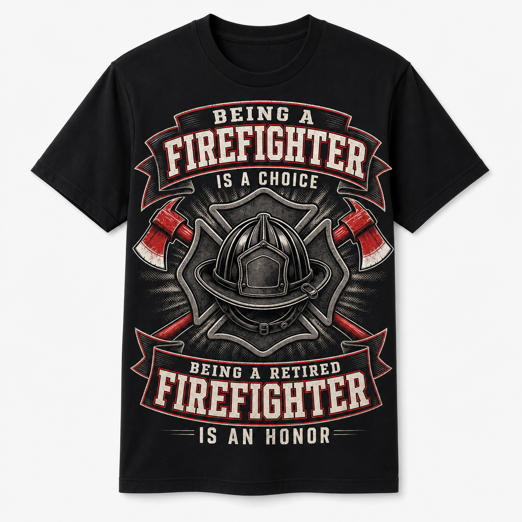 Retired Firefighter Honor Tee - T-shirt 00d02296-3938-4093-adfc-df948067e82e.png