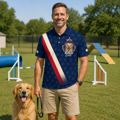 Best Dog Dad Ever Photo Polo - Lifestyle 1