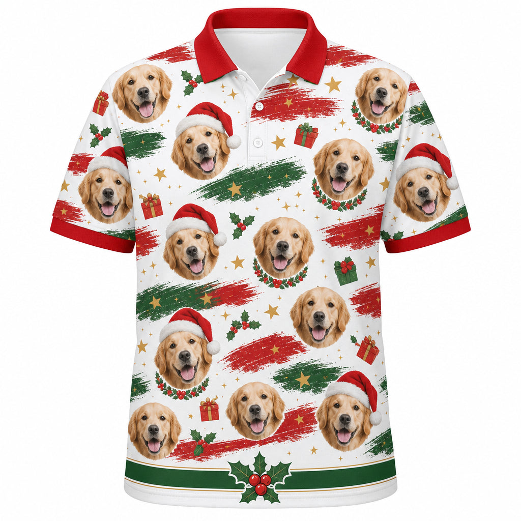 Custom Pet Photo Christmas Shirt - Hero