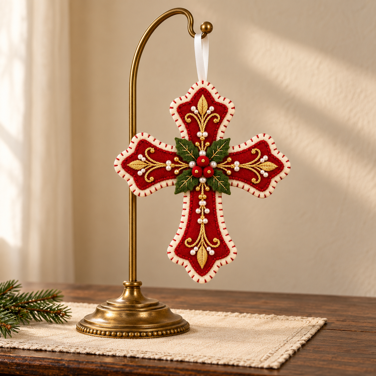 Ruby Christmas Cross Ornament, Religious Christmas Decor, Winter Gift For Handmade Lover 021df9ef-c99e-4062-a1f3-da3d2c1a6697-Th-nh-gi-n-ruy-b-ng-tr-ng-3.png