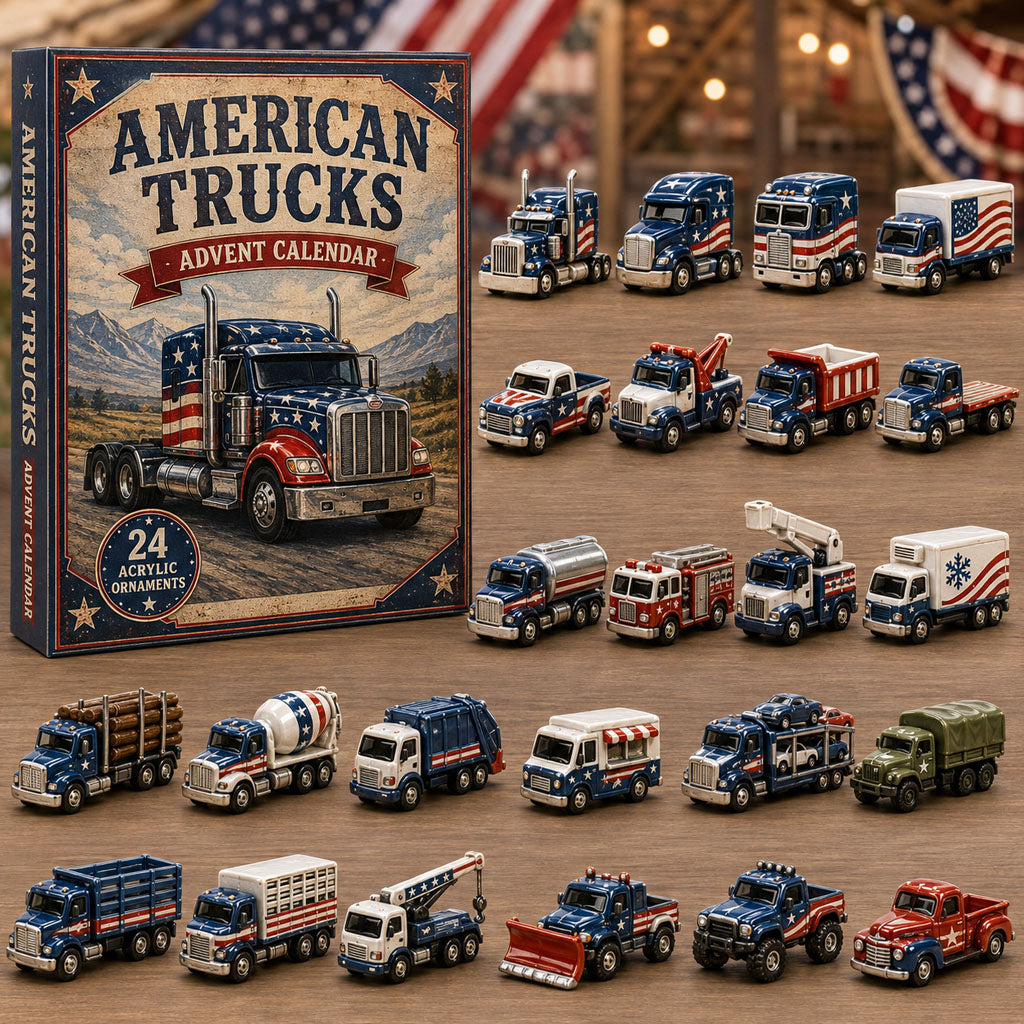 American Trucks Fleet Advent Calendar 2026 - 24-Day Festive Countdown, Acrylic Charms Blind Box - Gift For Vehicle Lovers 025e3ea4-3221-4d3d-b97d-08702ea00bb3-american-truck.jpg