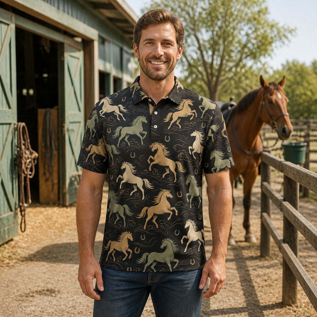 Windborne Horses All-Over Print Polo - Polo shirt - All over printed 02852324-3a1b-4dcd-8a89-41ba7a7756d5.jpg