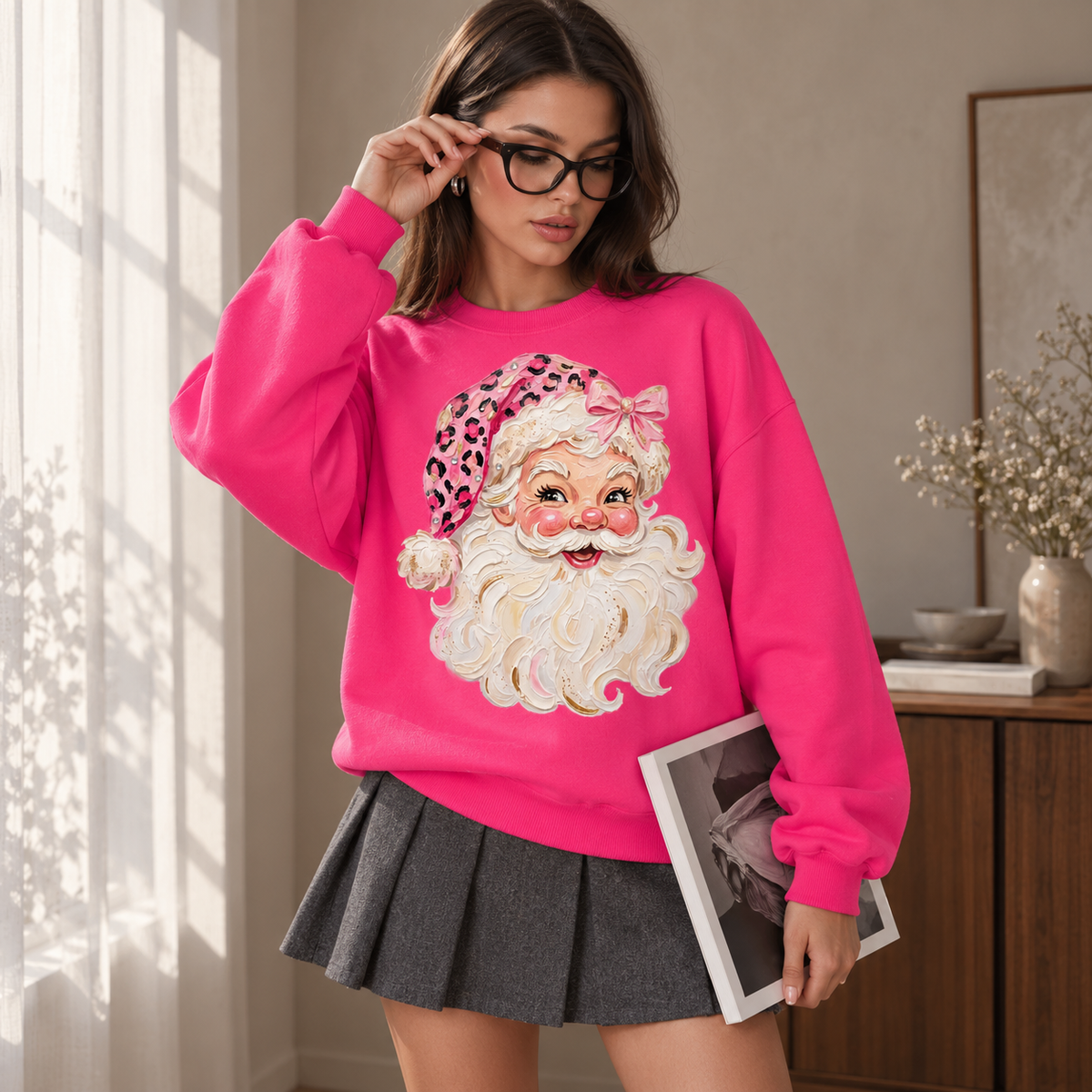Pink Santa Claus Png, Preppy Santa Png, Colorful Santa, Santa Claus Retro Png, Pink Coquette Christmas Png, Retro Coquette Christmas, Gift For Hers 029f557c-854e-42ed-b191-3cbc1693b2c9--o-n-h-ng-v-i-Santa-c-i-n.png