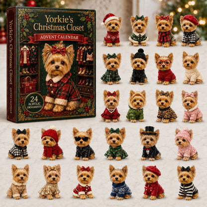 Yorkie Christmas Closet Advent Calendar 2026 - 24-Day Festive Countdown, Acrylic Charms Blind Box - Gift For Yorkshire Terrier Lovers 03e6c3db-6115-44cd-b4d1-2018cbb10b95-yorkie.jpg