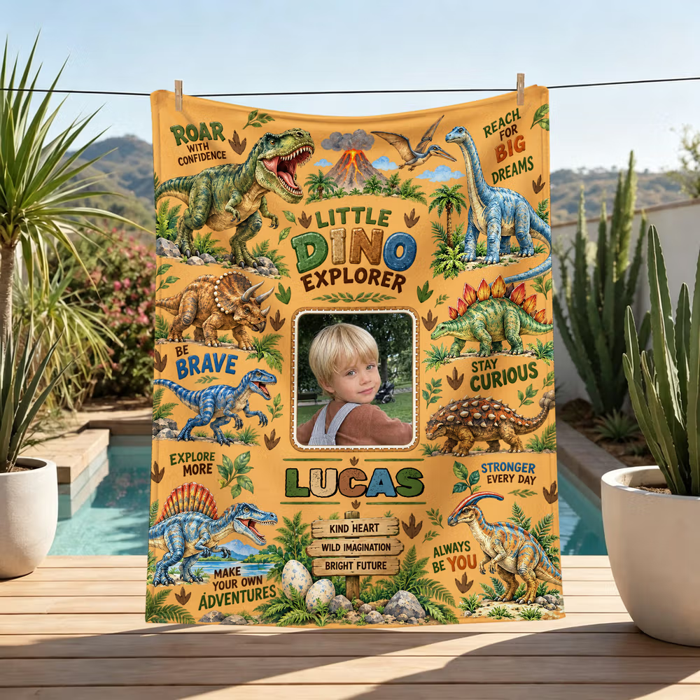 Personalized Dinosaur Photo Blanket – Little Explorer Custom Throw for Boys 04526a7f-c986-40ac-bebe-4d225c5665a9-a53ee5d2456d2ae9236a1af5dd101ea9.png