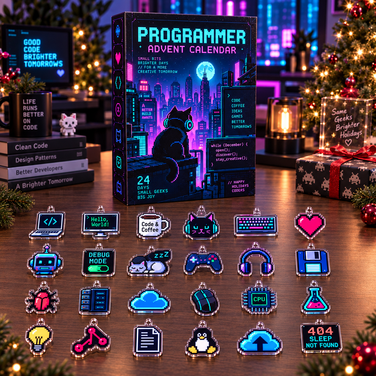 Programmer Advent Calendar – 24 Mini Acrylic Coding Ornaments, Geek Christmas Countdown Gift for Programmers, Developers & Tech Lovers 04564b1e-66b6-4149-9aca-3b3bb4581221-mui3.png