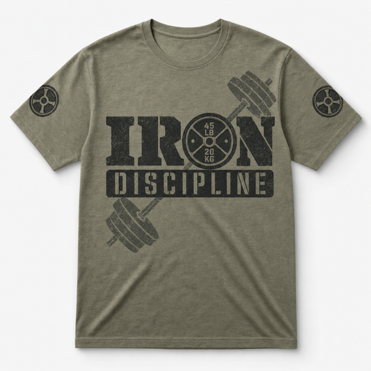 Iron Discipline Weight Plate Tee - T-Shirt - All over printed 047cf6ea-5779-4ca0-bac8-09eda5d0776d.png