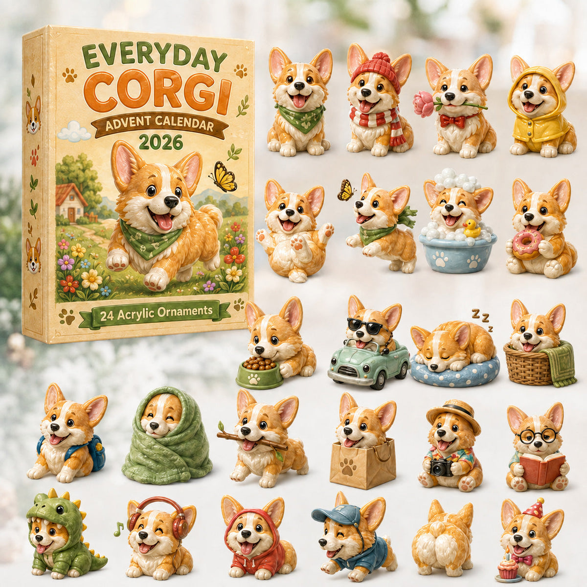 Everyday Corgi Advent Calendar 2026 - 24-Day Festive Countdown, Blind Box - Gift For Corgi Lovers 05c96da4-0745-4a84-9fdd-e7fbb038ae94-mig-75647fba-5-CHRISTMASKICKOFF40_OFF-EverydayCorgiAdventCalendar2026-24-DayFestiveCountdown_Acr.jpg