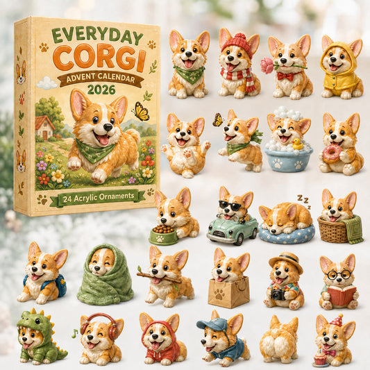 Everyday Corgi Advent Calendar 2026 - 24-Day Festive Countdown, Blind Box - Gift For Corgi Lovers 05c96da4-0745-4a84-9fdd-e7fbb038ae94-mig-75647fba-5-CHRISTMASKICKOFF40_OFF-EverydayCorgiAdventCalendar2026-24-DayFestiveCountdown_Acr.jpg