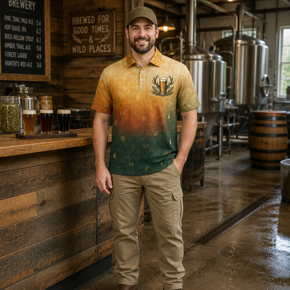 Beer & Deer Hunter All-Over Polo - Polo shirt - All over printed 05eb78a3-8c69-41e9-afc9-8655370f7905.jpg
