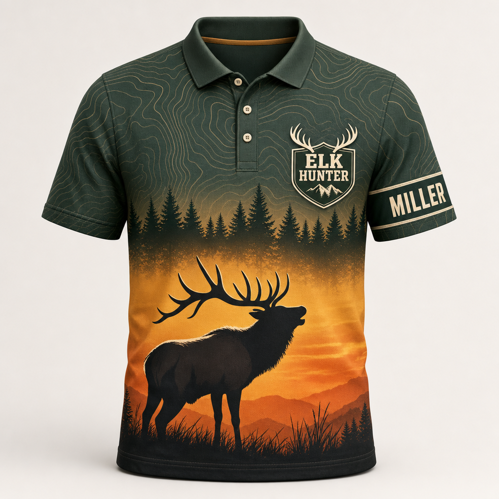 Elk Hunter Personalized AOP Polo - Personalized Polo shirt - All over printed 064fc5e9-1f11-4839-bc94-24880eabcbb7.png