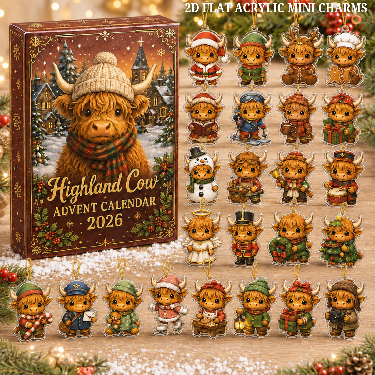 2026 Highland Cow Advent Calendar, 24 Christmas Acrylic Charms, Farmhouse Holiday Decor 066a2d8f-91e1-4811-8872-c5b48e5dc3b5-3.png