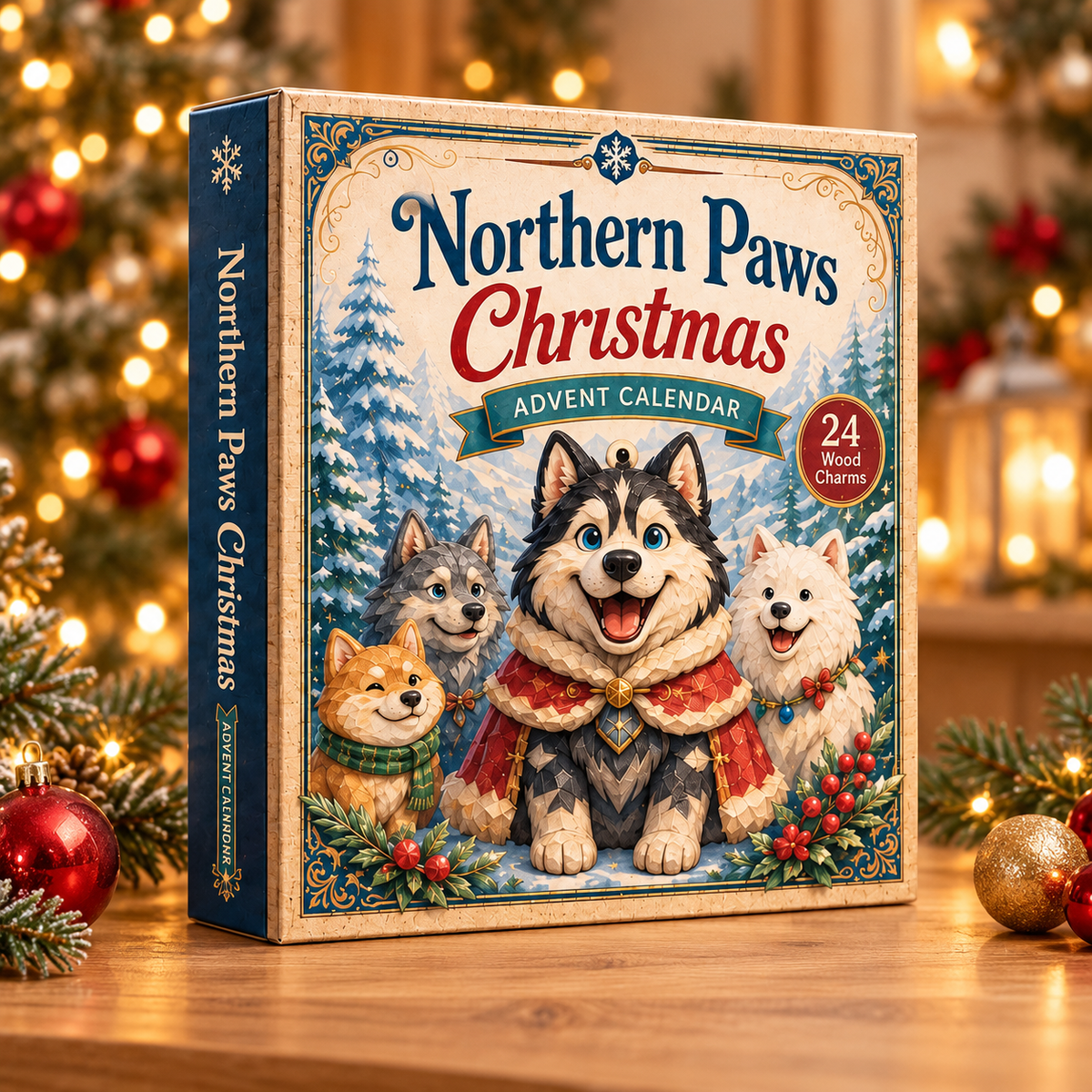 Northern Paws Christmas Advent Calendar 2026 - 24-Day Festive Countdown, Wooden Charms Blind Box - Gift For Animals Lovers 06995489-2168-4372-af7f-98283c37bac0-dog-box.png