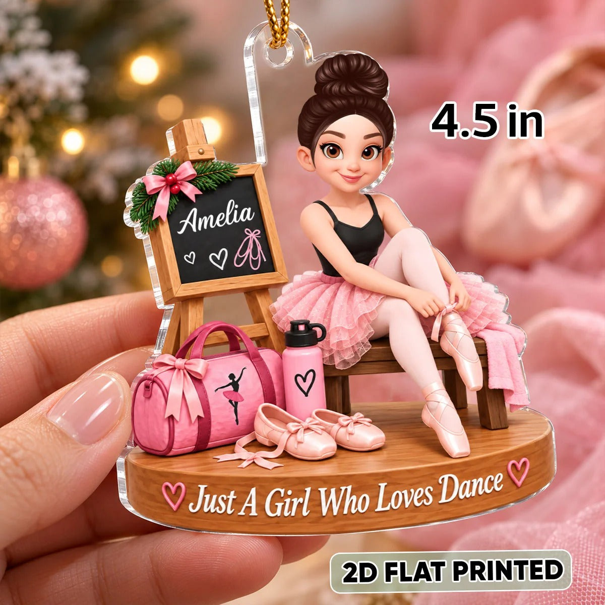 Just A Girl Who Loves Dance Ballet - Personalized Acrylic Ornament - Christmas Gift for Daughter, Granddaughter, Ballerina, Dancers 06b01200-4354-497c-90ef-2d21573400b4-P7sUIBR7hN__pod3202610051221_web-2.jpg