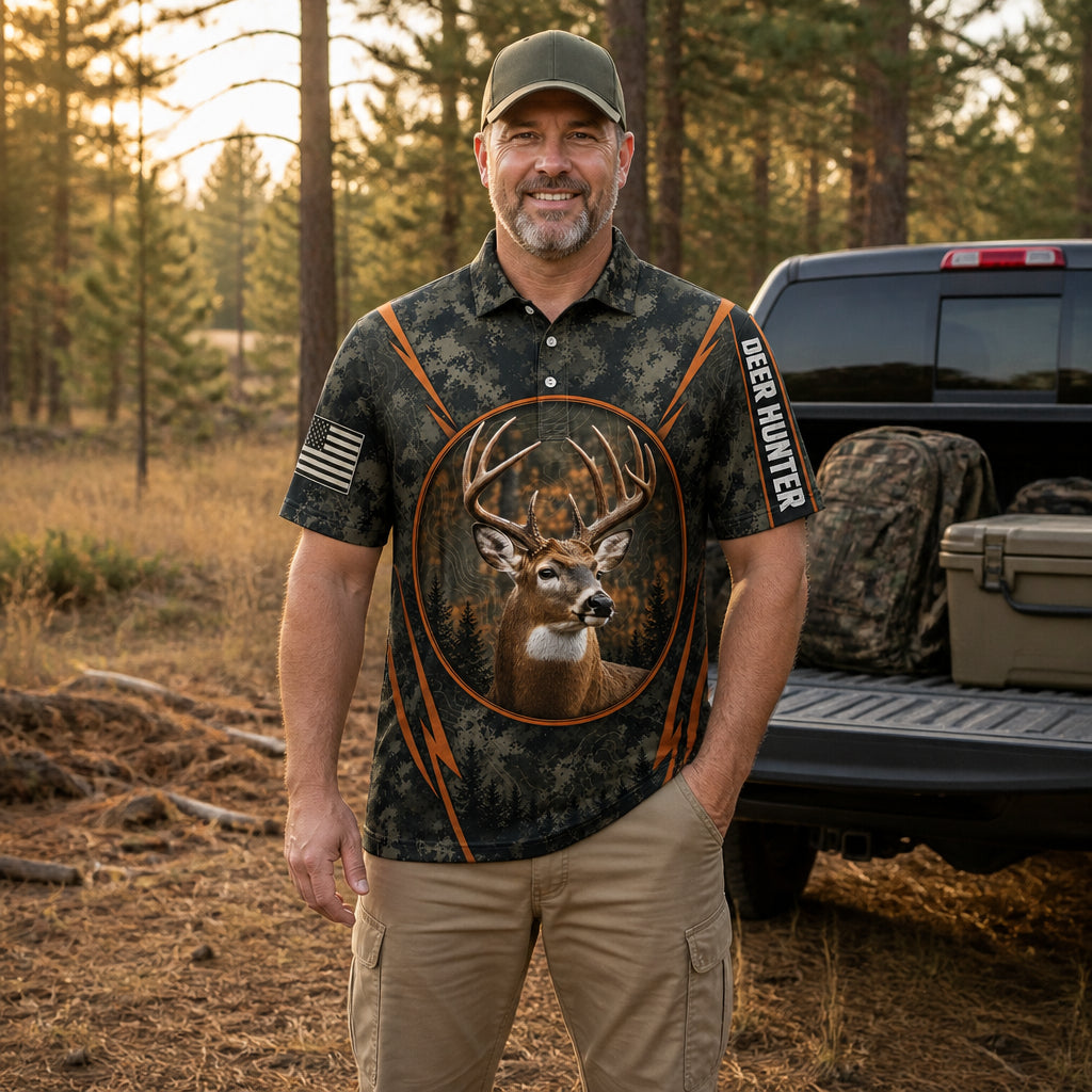 Deer Hunter Camo Buck AOP Polo - Polo shirt - All over printed 07b64860-b580-4c16-bfd9-b6dc97eb14da.jpg