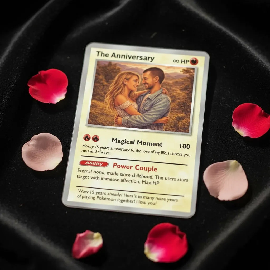 Pixel Art Couple - Personalized Poke Card For Couple