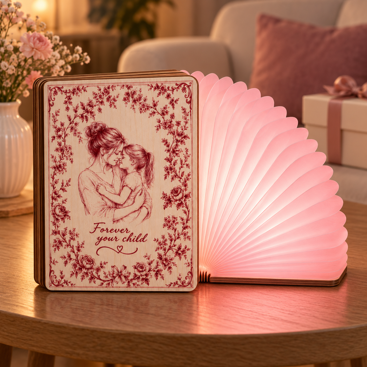 Custom Photo Toile de Jouy Book Lamp, Personalized Quote Folding Magnetic Table Light, Book Lover Gift, Bedroom Night Light 081c43ed-9e21-4c44-bf9b-278912e2196e-banner-1.png