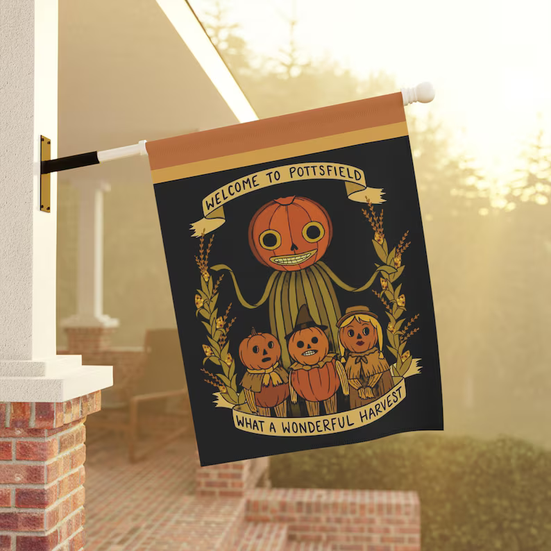 Personalized Pottsfield Garden Flag: Over the Garden Wall Inspired, Unique Gift For Family 0822f209-1c5a-460a-801d-cf8014adebc2-4.png