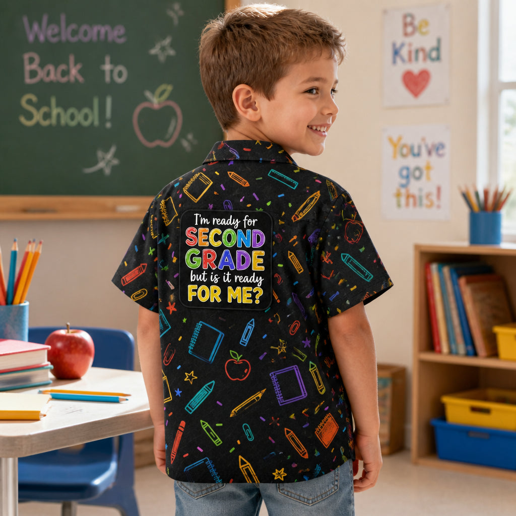 Ready for Second Grade Kids Hawaiian Shirt - AOP - Hawaiian Kids Shirt - AOP 08efc9f2-7ce2-42fc-8494-5ad44e72fa3e.jpg